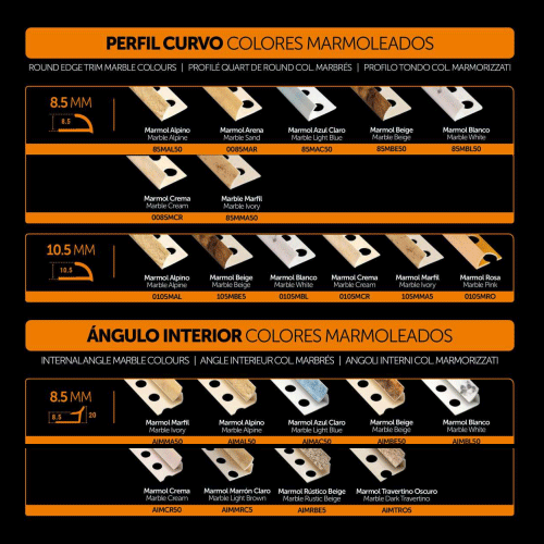 COLORES MARMOLADOS