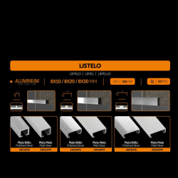 LISTELO 8X10 / 8X20 / 8X30 MM