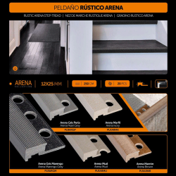 PELDAÑO RÚSTICO ARENA