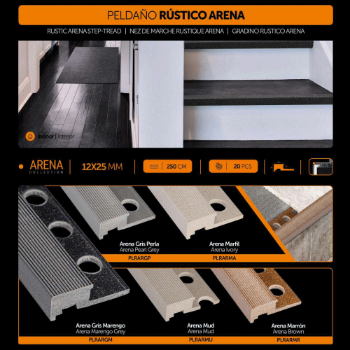 PELDAÑO RÚSTICO ARENA