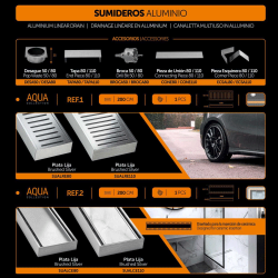 SUMIDEROS ALUMINIO