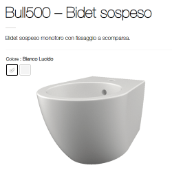 BULL 500 Bidet Sospeso