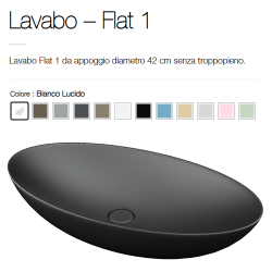 Lavabo in Appoggio FLAT 1 ø 42