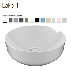 Lavabo in Appoggio LAKE 1 ø 42 cm.