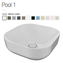 Lavabo in Appoggio POOL 1 42x42