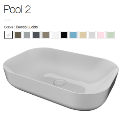 Lavabo in Appoggio POOL 2 62x42