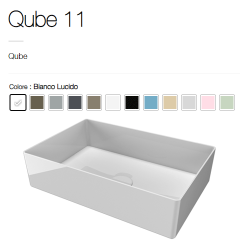 Lavabo in Appoggio QUBE 11 50x33