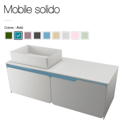 MOBILE SOLIDO CM 120CON 2 CASSETTONI