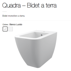 QUADRA Bidet a Terra